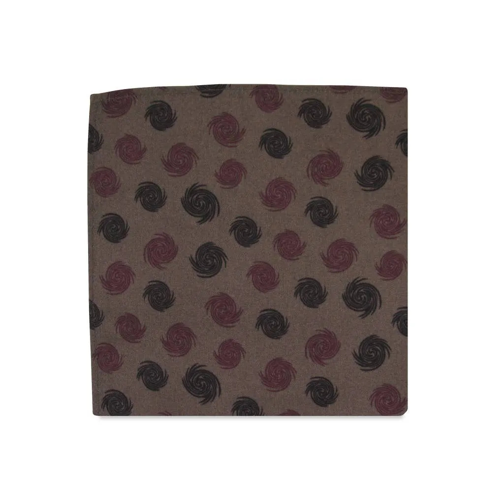 PSC Bailey Swirl Geo Pattern Pocket Square