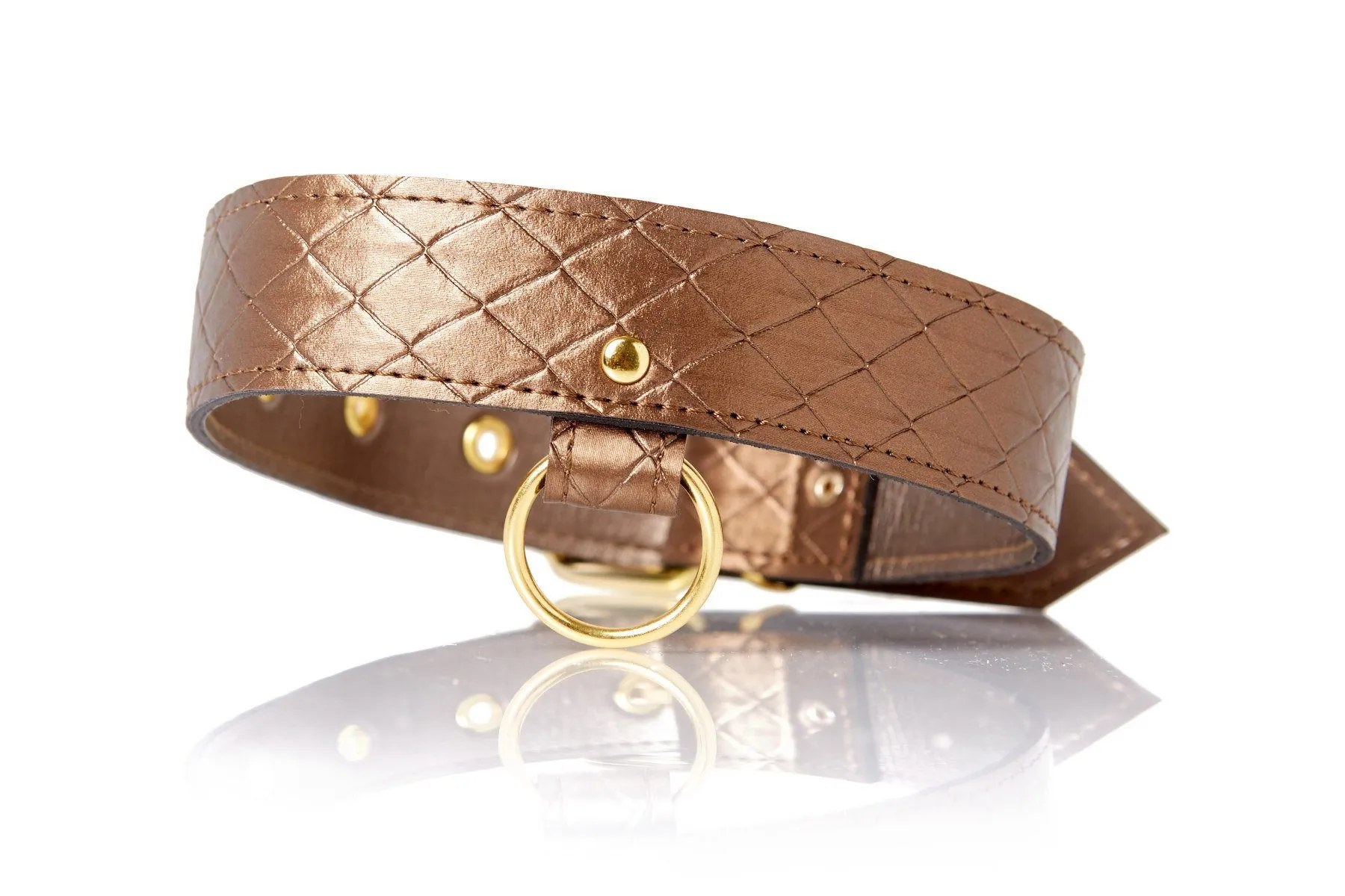 Quilted Embossed Collar and Leash Set