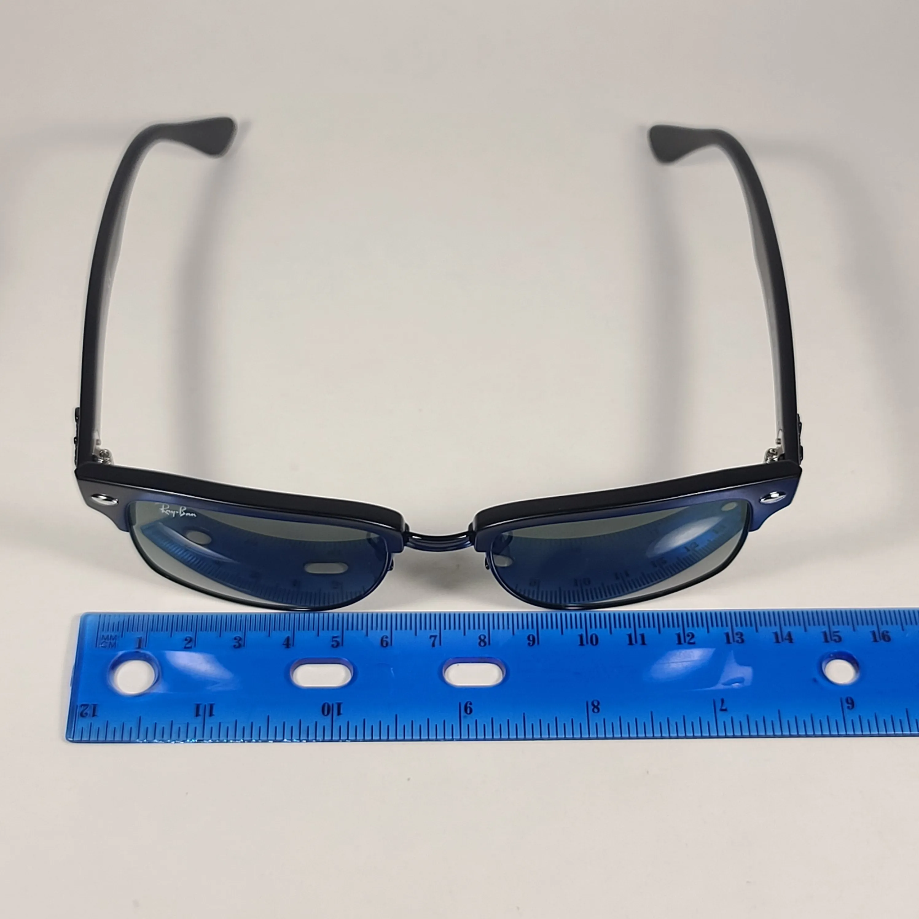 Ray-Ban Clubmaster Square Sunglasses Matte Black Gray Green Lens RB4190 877