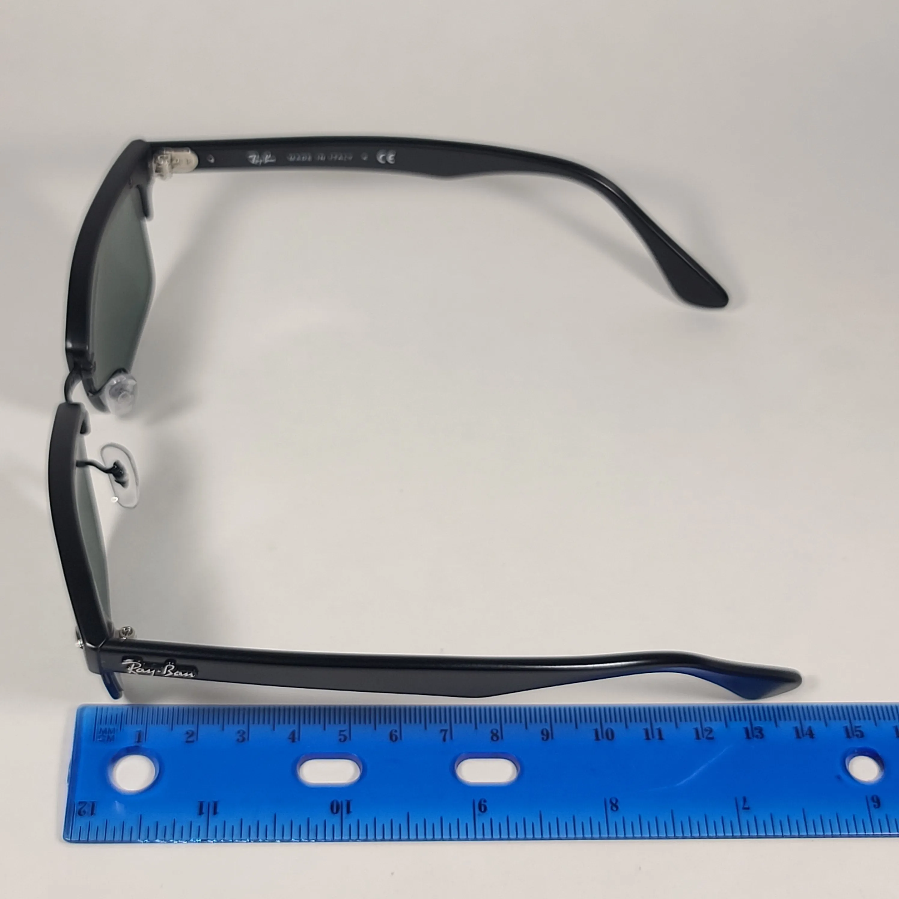 Ray-Ban Clubmaster Square Sunglasses Matte Black Gray Green Lens RB4190 877