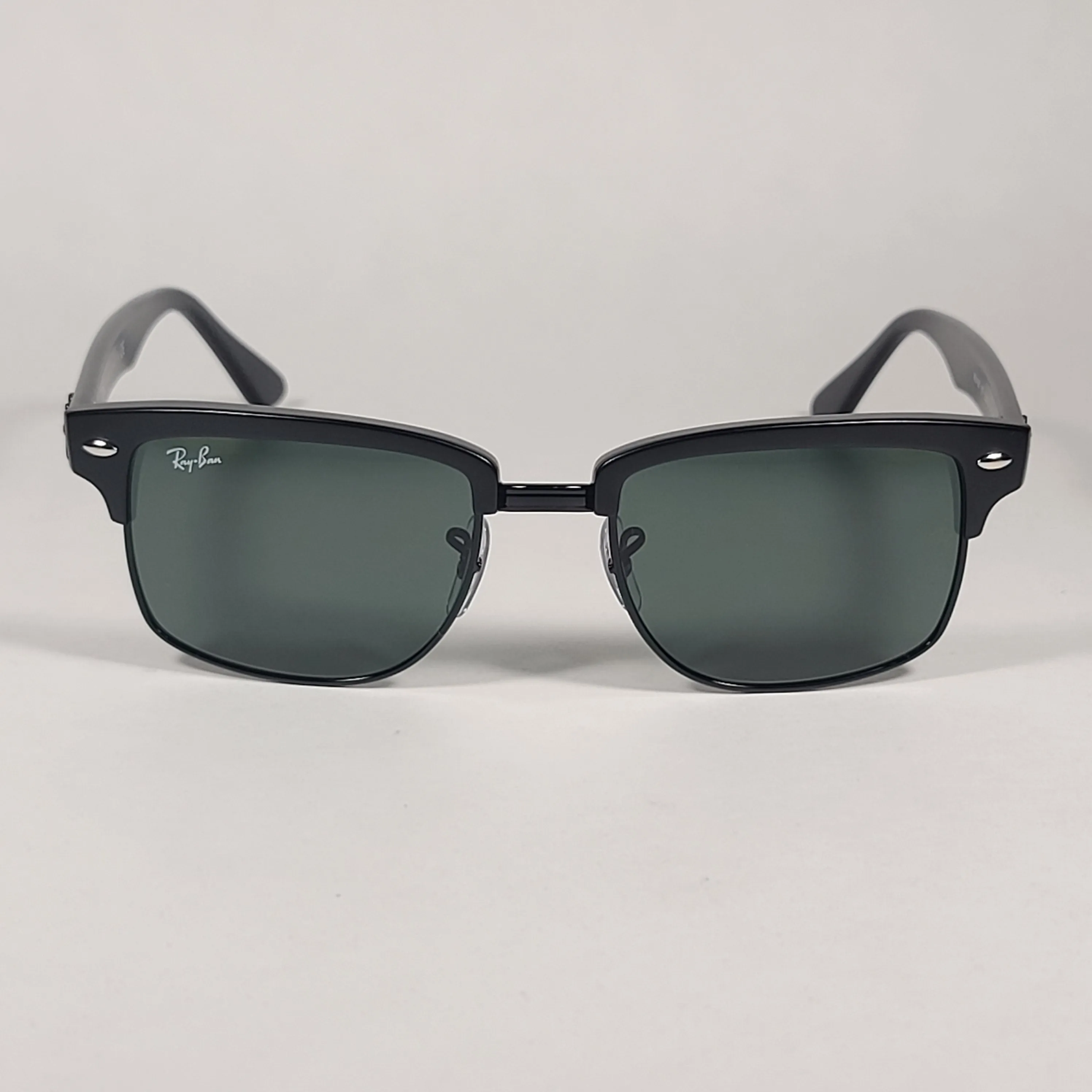 Ray-Ban Clubmaster Square Sunglasses Matte Black Gray Green Lens RB4190 877