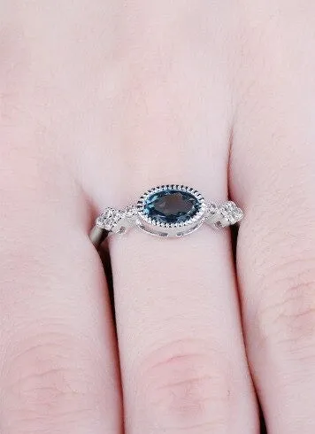 Real Natural Topaz Ring