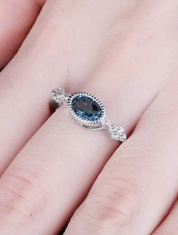 Real Natural Topaz Ring