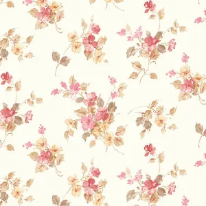 Red Classic Floral PP35504 Wallpaper