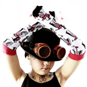 Red Queen in Wonderland Steampunk Goggles