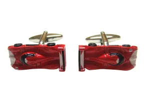 Red Racing Car Cufflinks