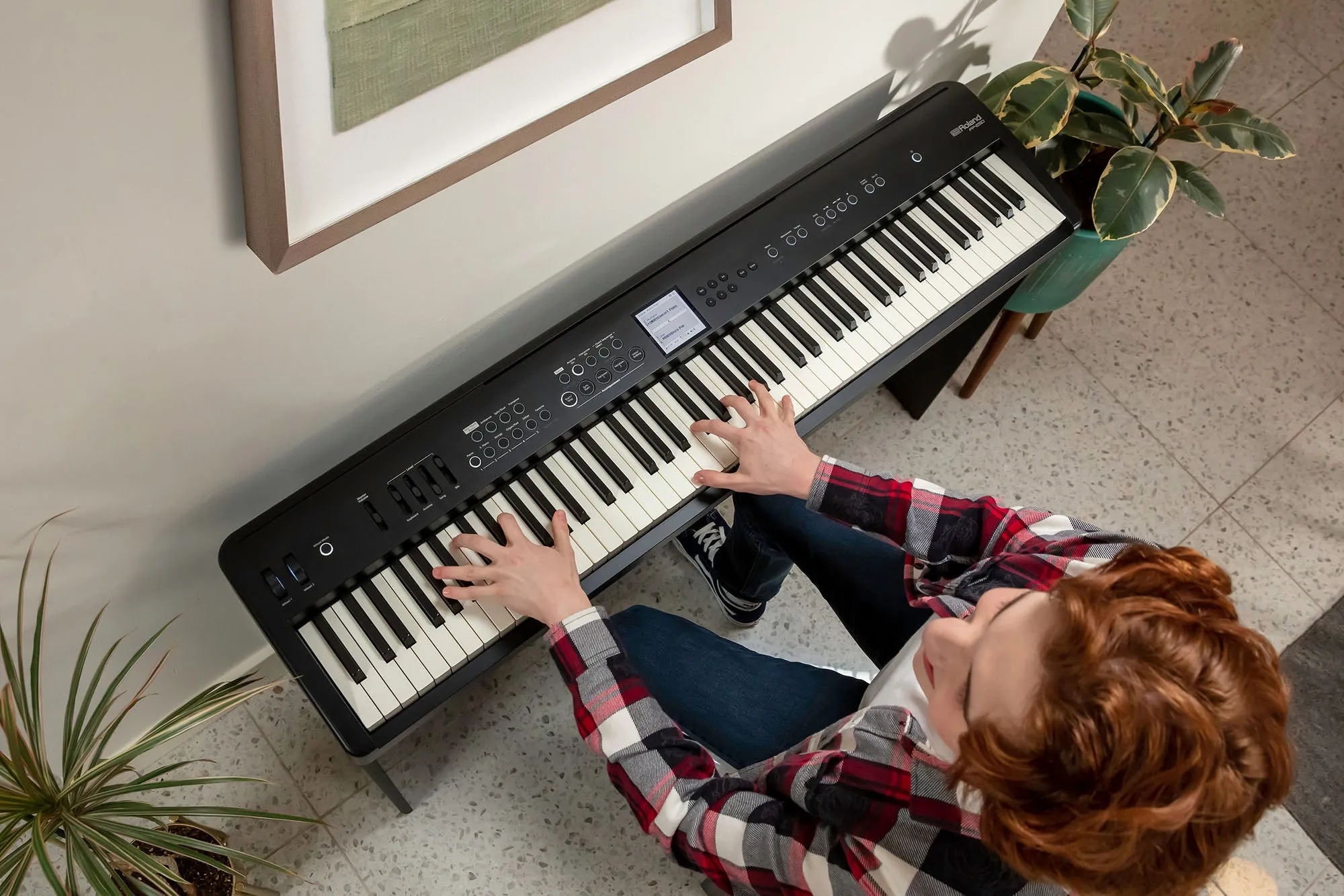 Roland FP-E50-BK Portable Piano with Interactive Backings