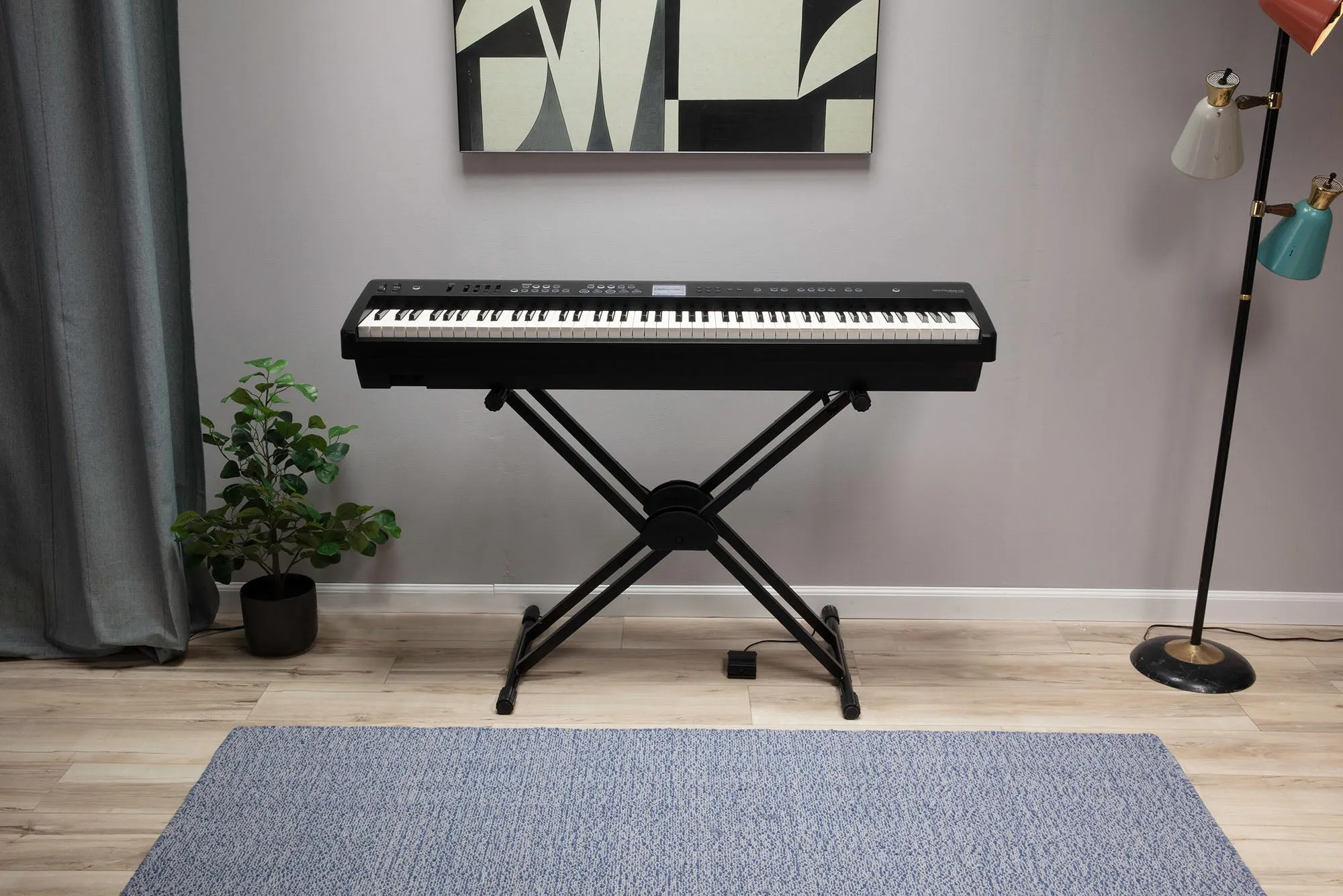 Roland FP-E50-BK Portable Piano with Interactive Backings