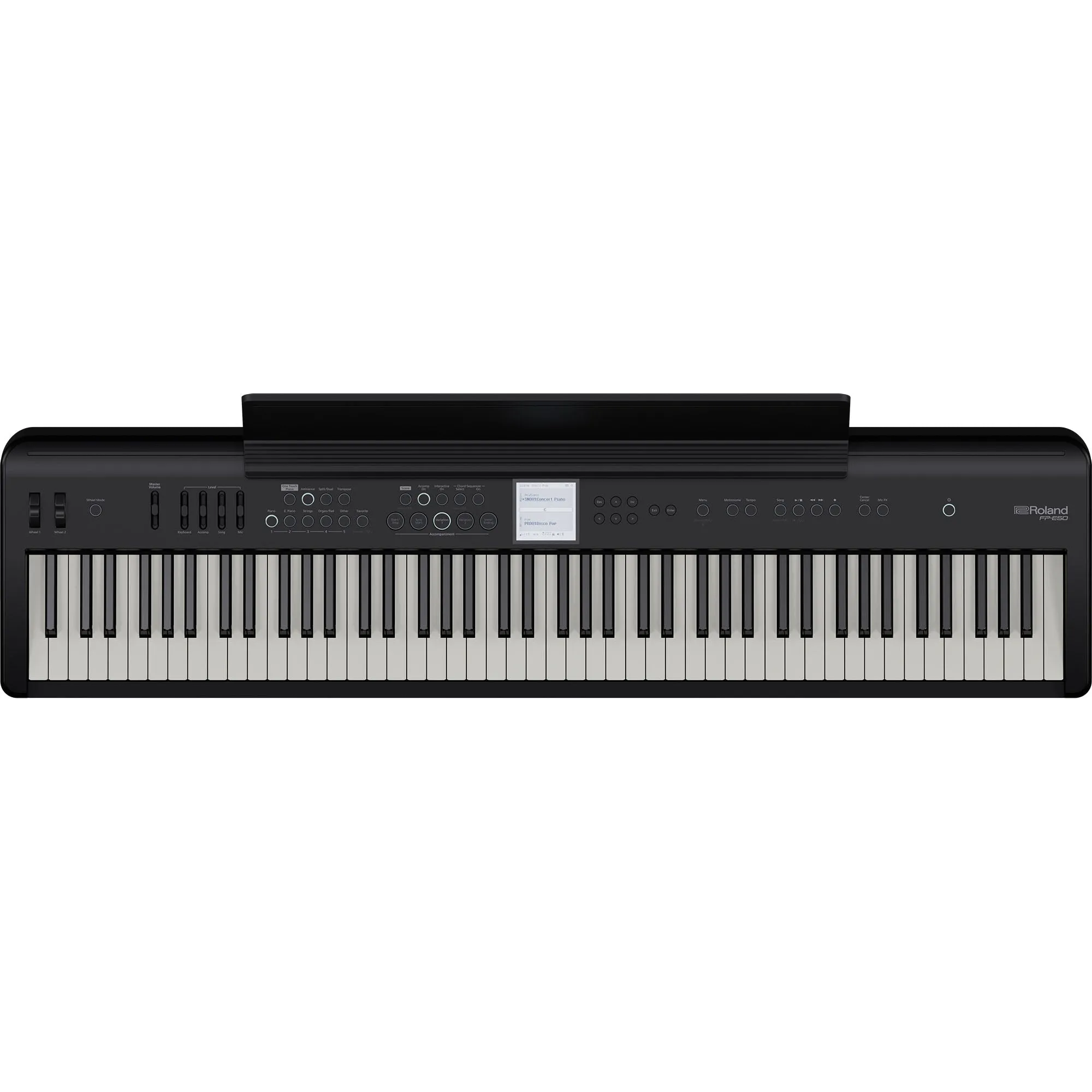 Roland FP-E50-BK Portable Piano with Stand and Pedal Unit