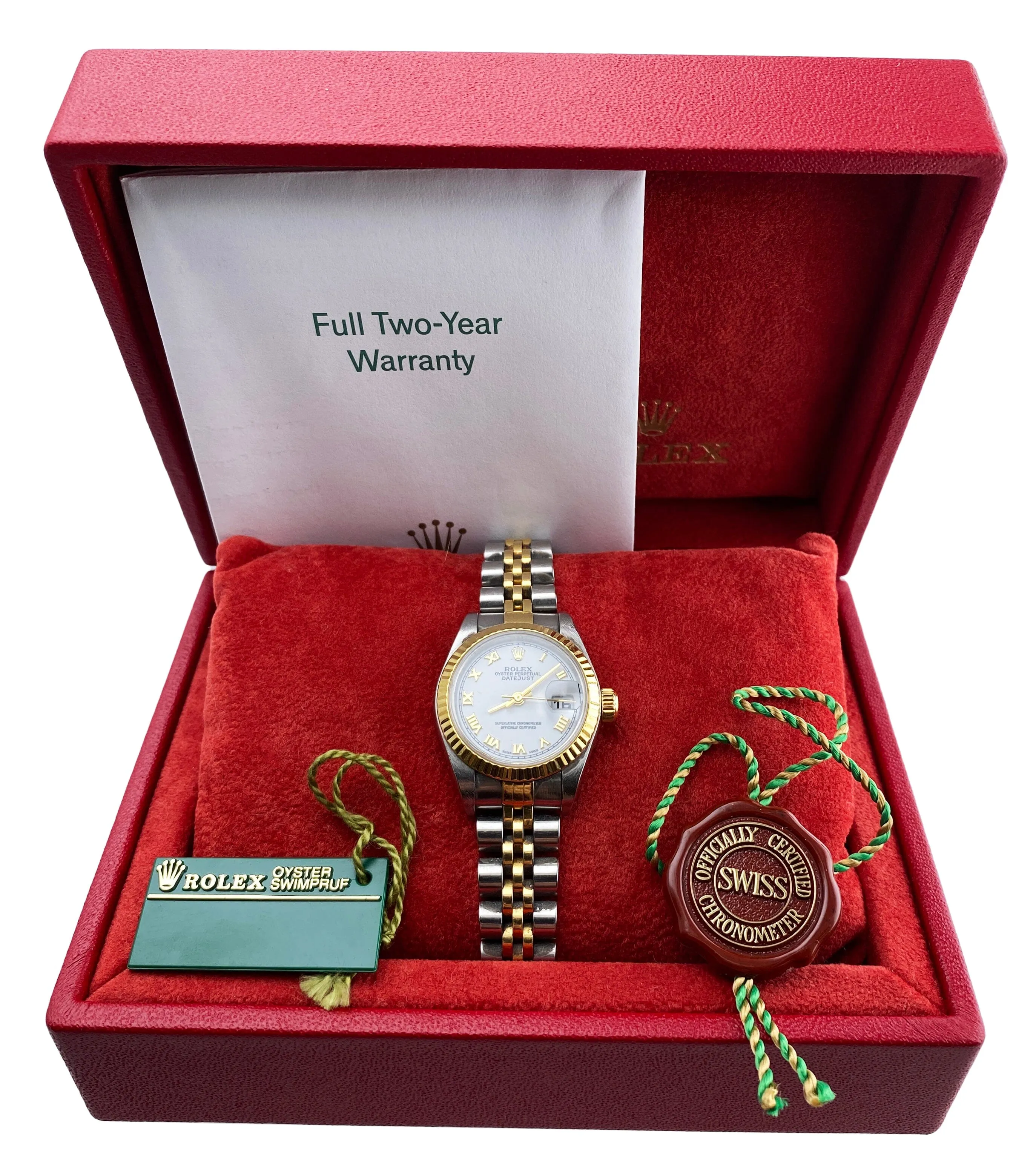 Rolex Datejust 79173 White Dial Ladies Watch Box Papers