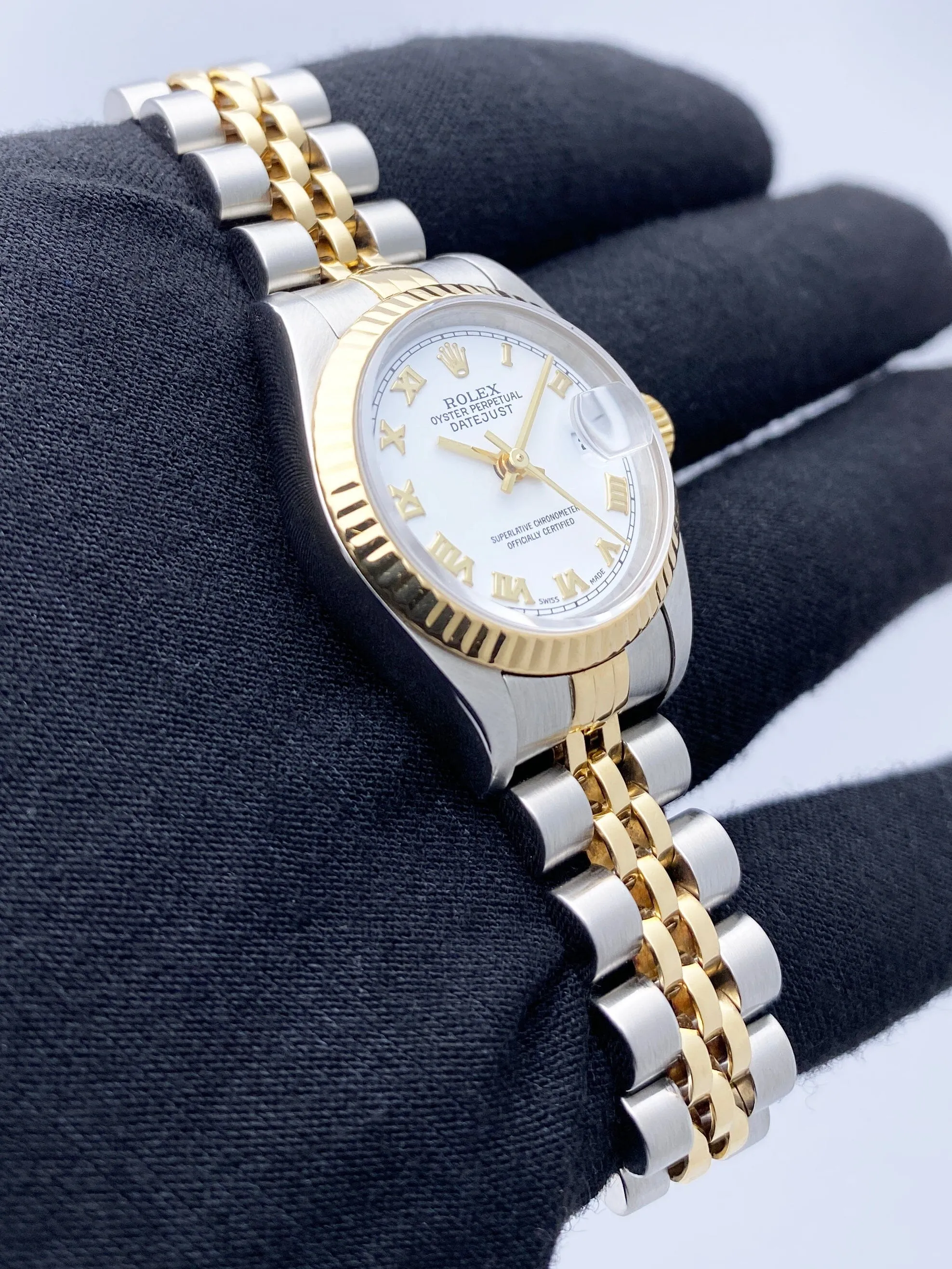 Rolex Datejust 79173 White Dial Ladies Watch Box Papers