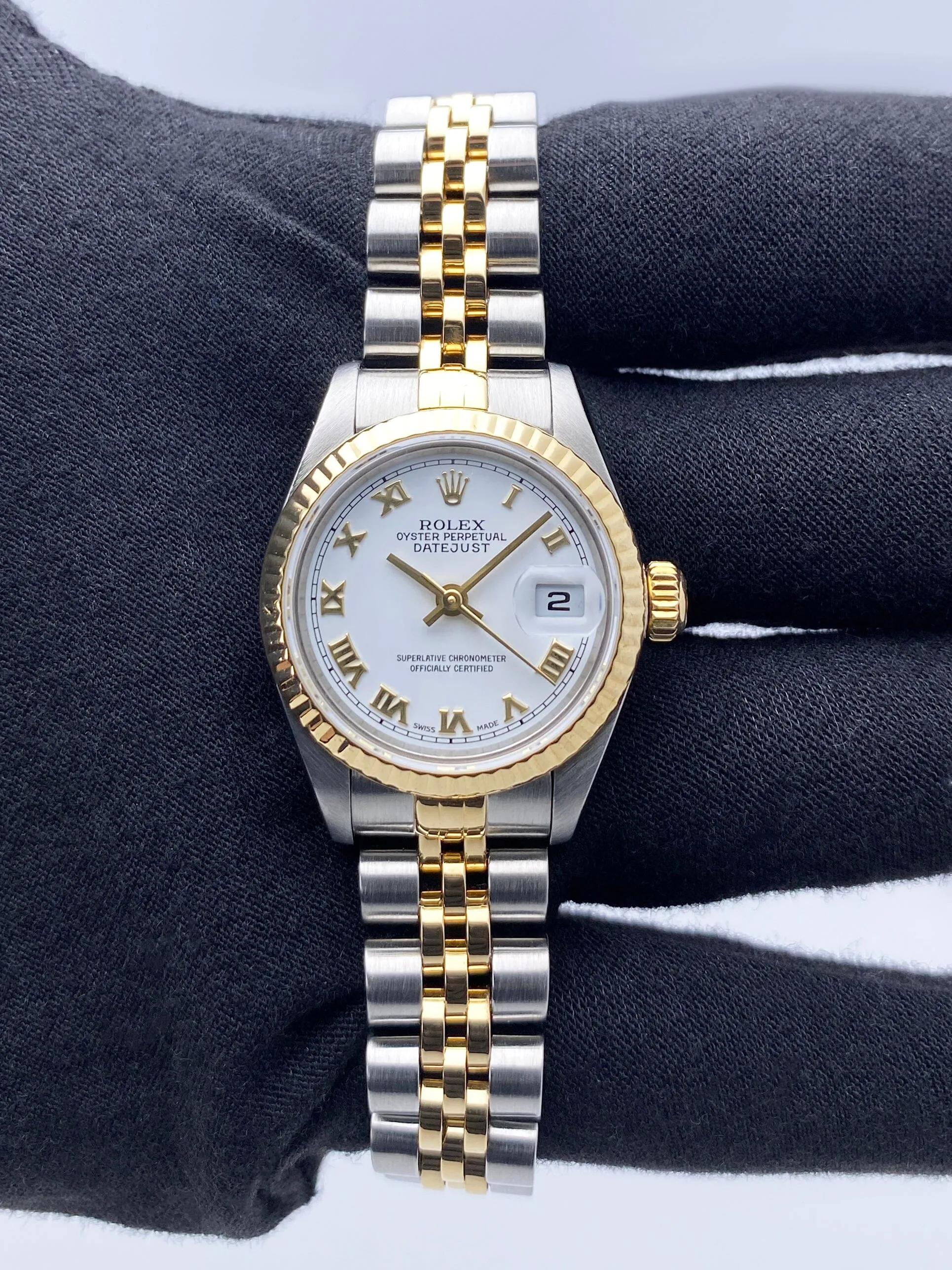 Rolex Datejust 79173 White Dial Ladies Watch Box Papers