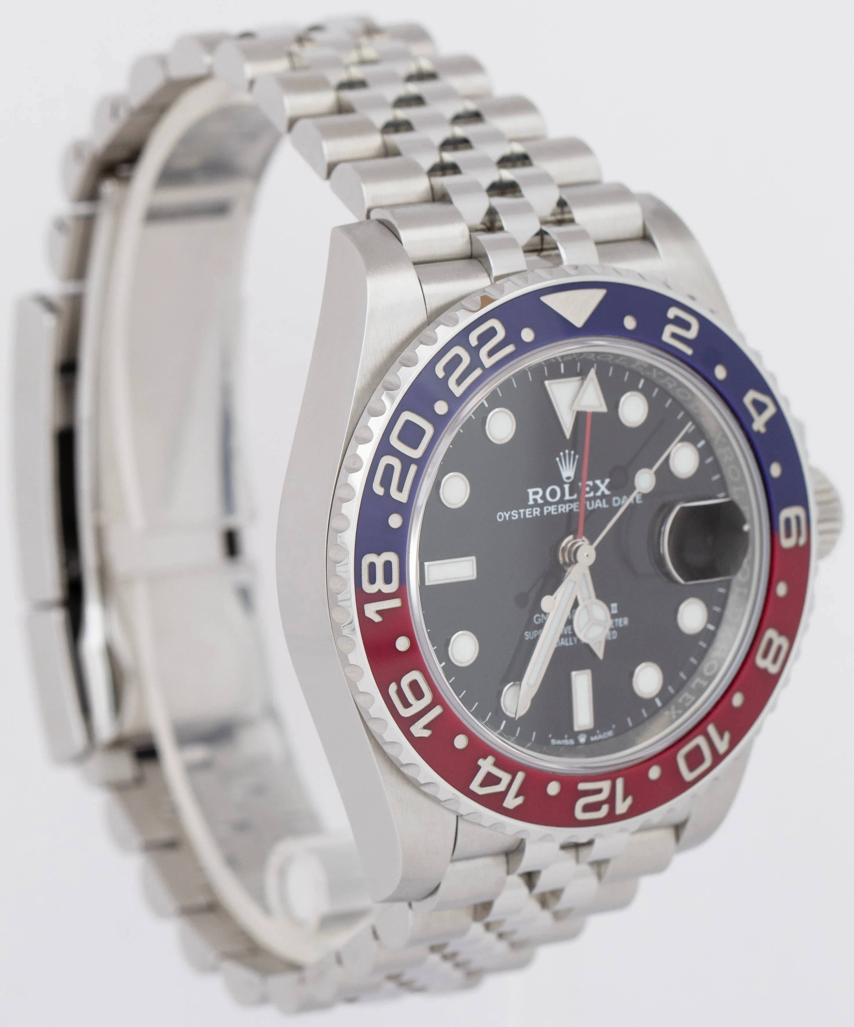Rolex GMT-Master II 126710 BLRO PAPERS Stainless Jubilee PEPSI 40mm Watch B P