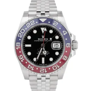 Rolex GMT-Master II 126710 BLRO PAPERS Stainless Jubilee PEPSI 40mm Watch B P