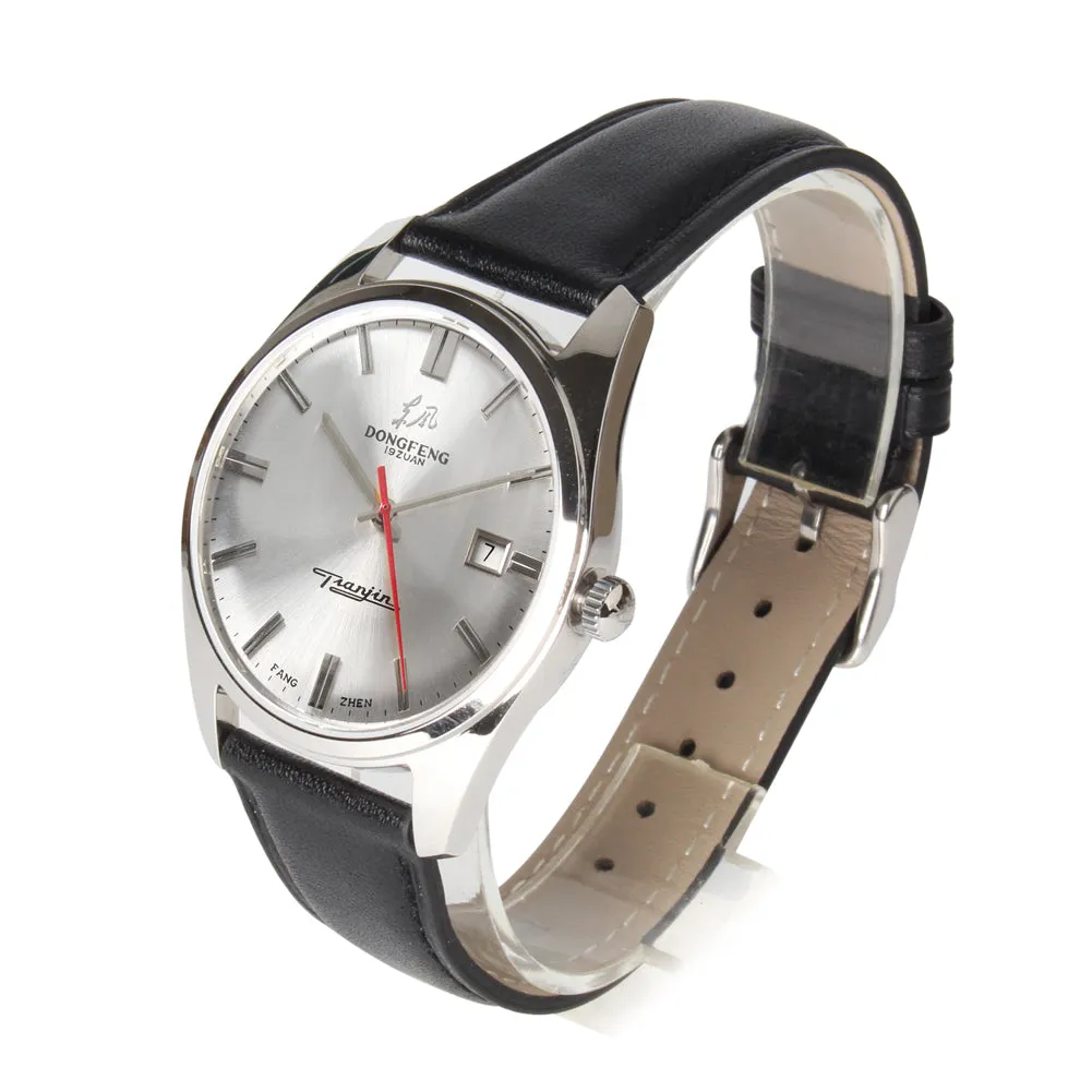 Seagull "Dongfeng"watch re-issue edition automatic self wind 38mm mechanical watch men FKDF sapphire crystal leather strap