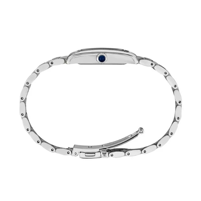 Seiko 22MM Essentials Rectangular Watch in Stainless Steel