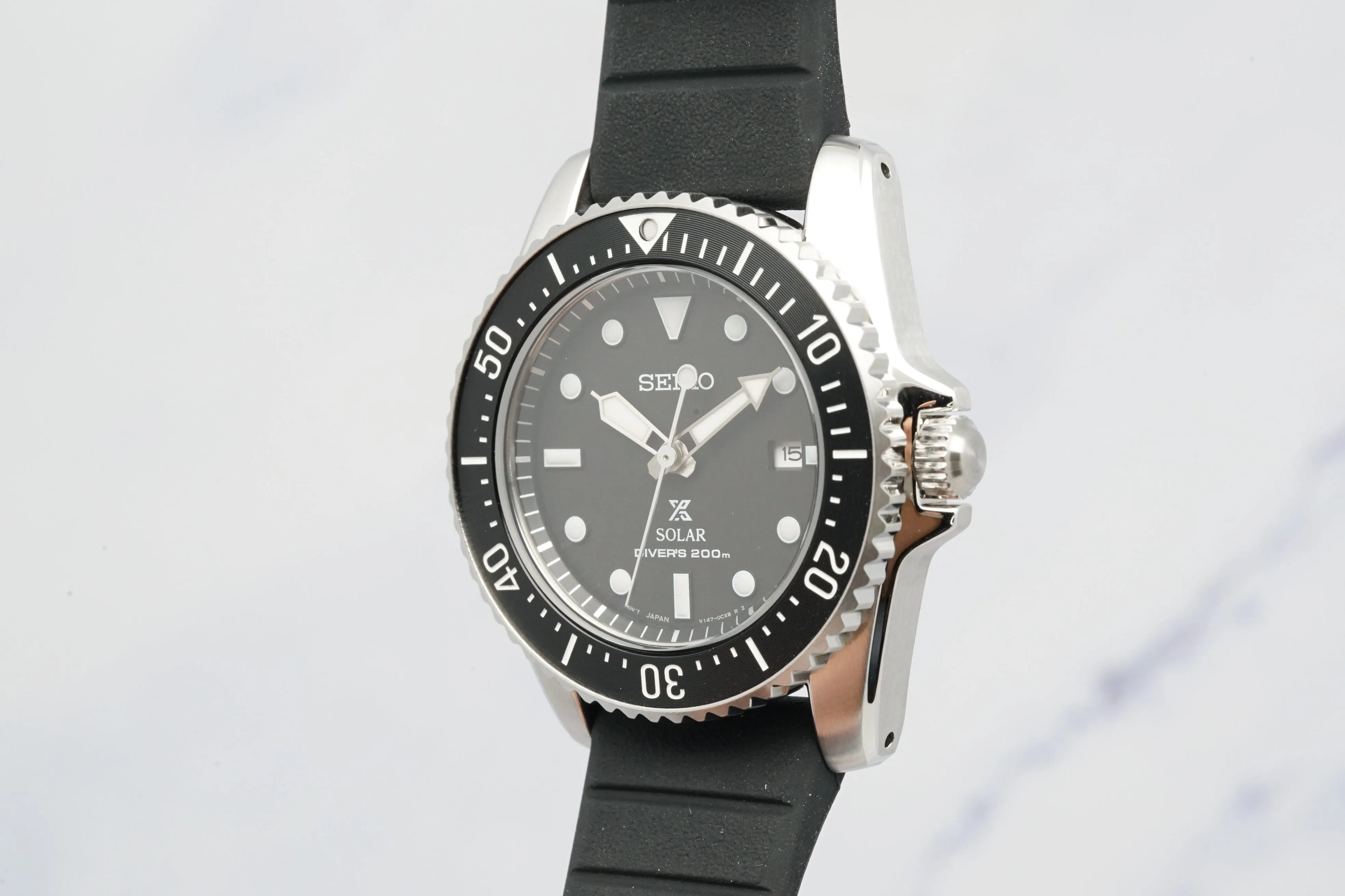 Seiko Prospex SNE573P Black Dial Solar Diver Watch