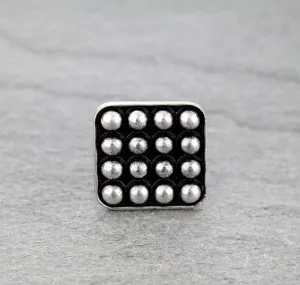 Shelby Fashion Studded Square Cuff Ring