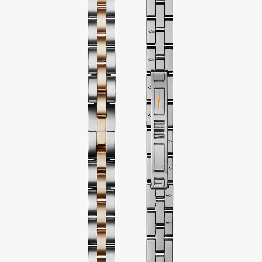 Shinola Birdy 34mm Silver Rose Gold S0120001100