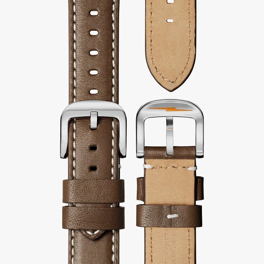 Shinola Runwell 41mm Cream Dial/Dark Brown Leather S0110000110