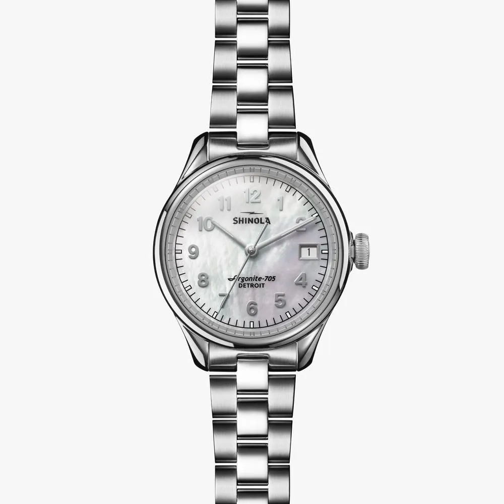 Shinola The Vinton 32mm MOP, Stainless Steel Bracelet Watch S0120183134
