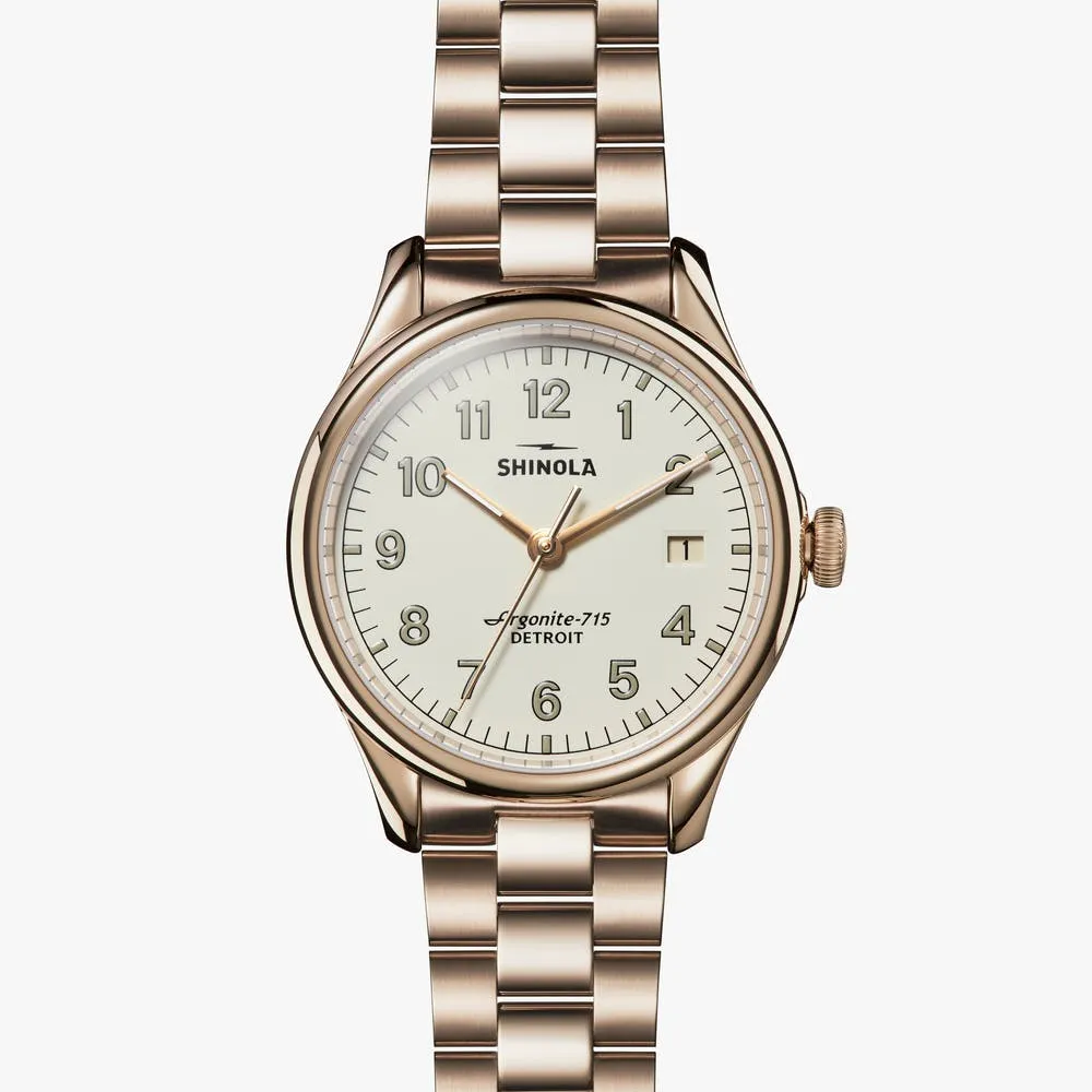 Shinola The Vinton 38mm Ivory Dial Womens Watch S0120141279