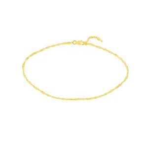 Singapore Chain Adjustable Anklet