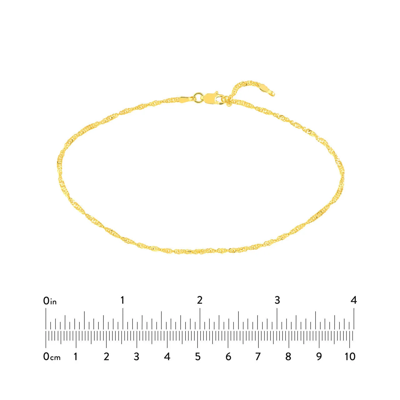 Singapore Chain Adjustable Anklet