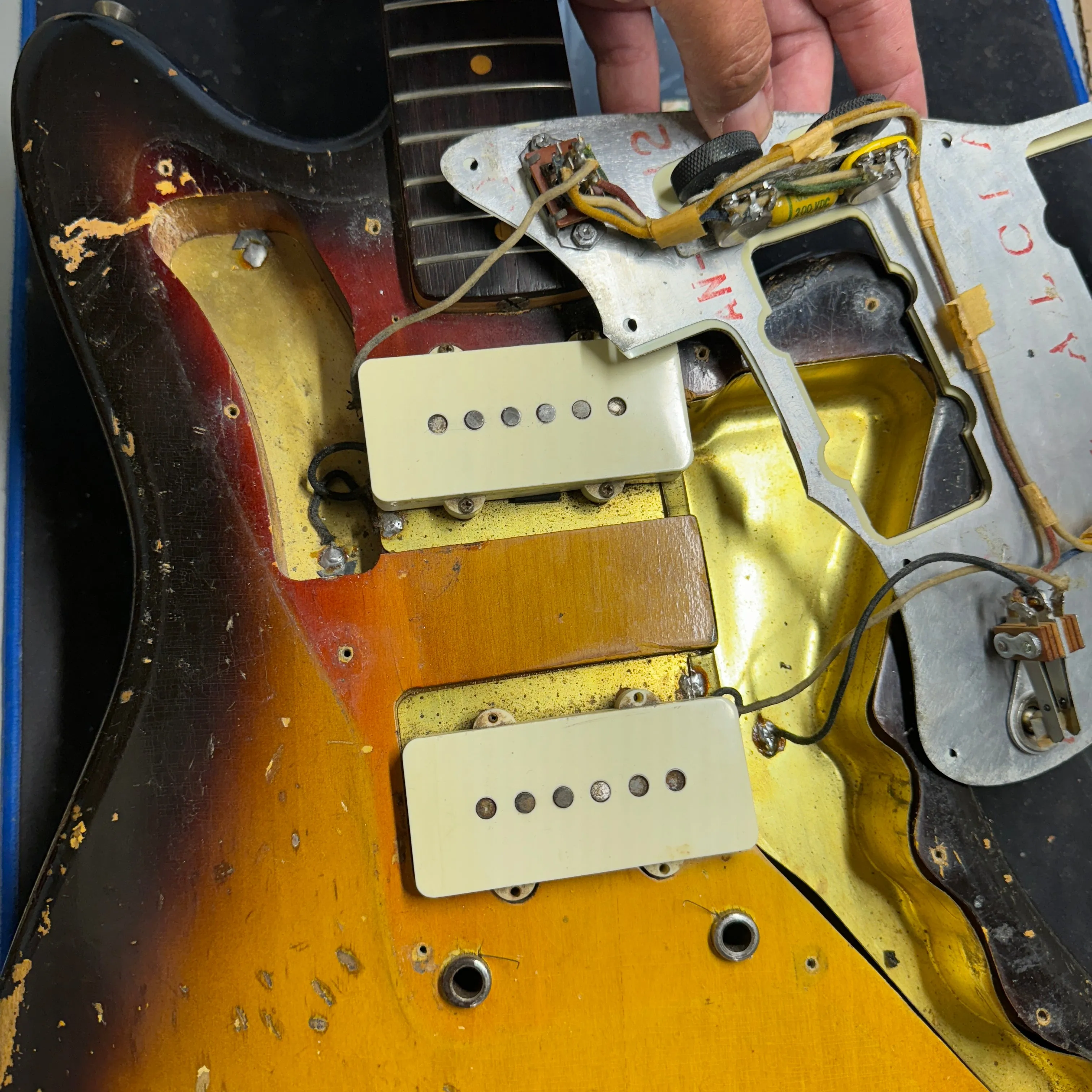 SOLD - Fender Jazzmaster Transitional Model with 1959 Neck and Serial number and 1960 body