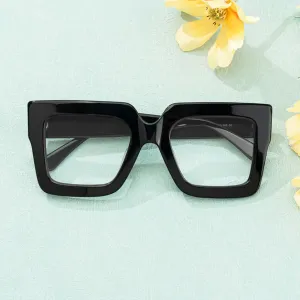 Square Black Eyeglasses