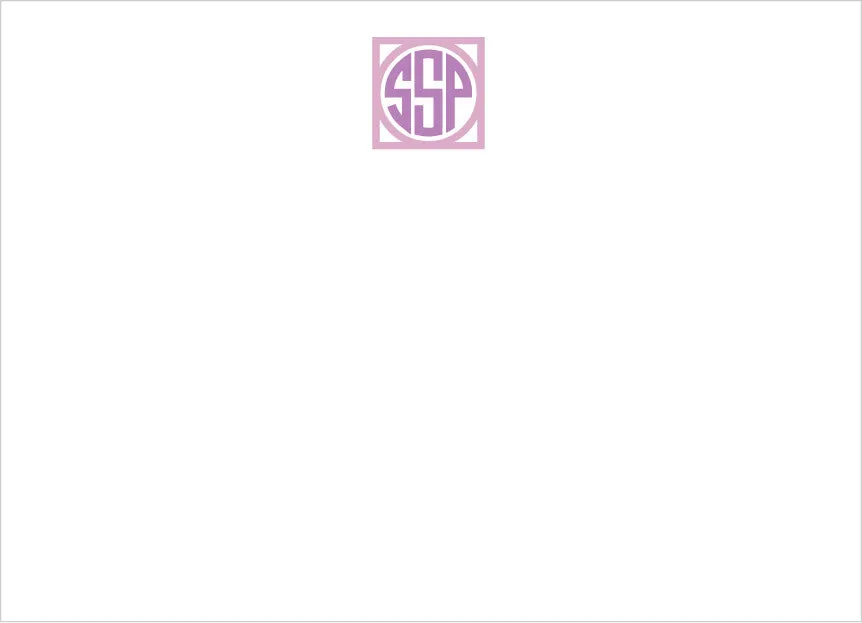 square circle monogram