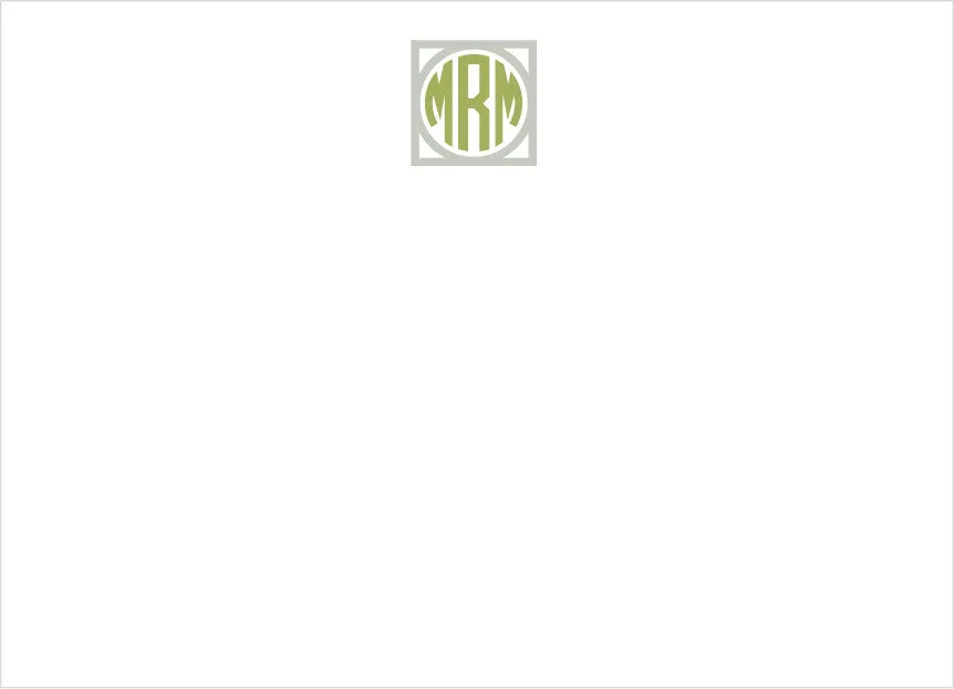 square circle monogram