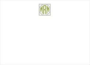 square circle monogram