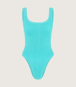 Square Neck Swim - Aqua