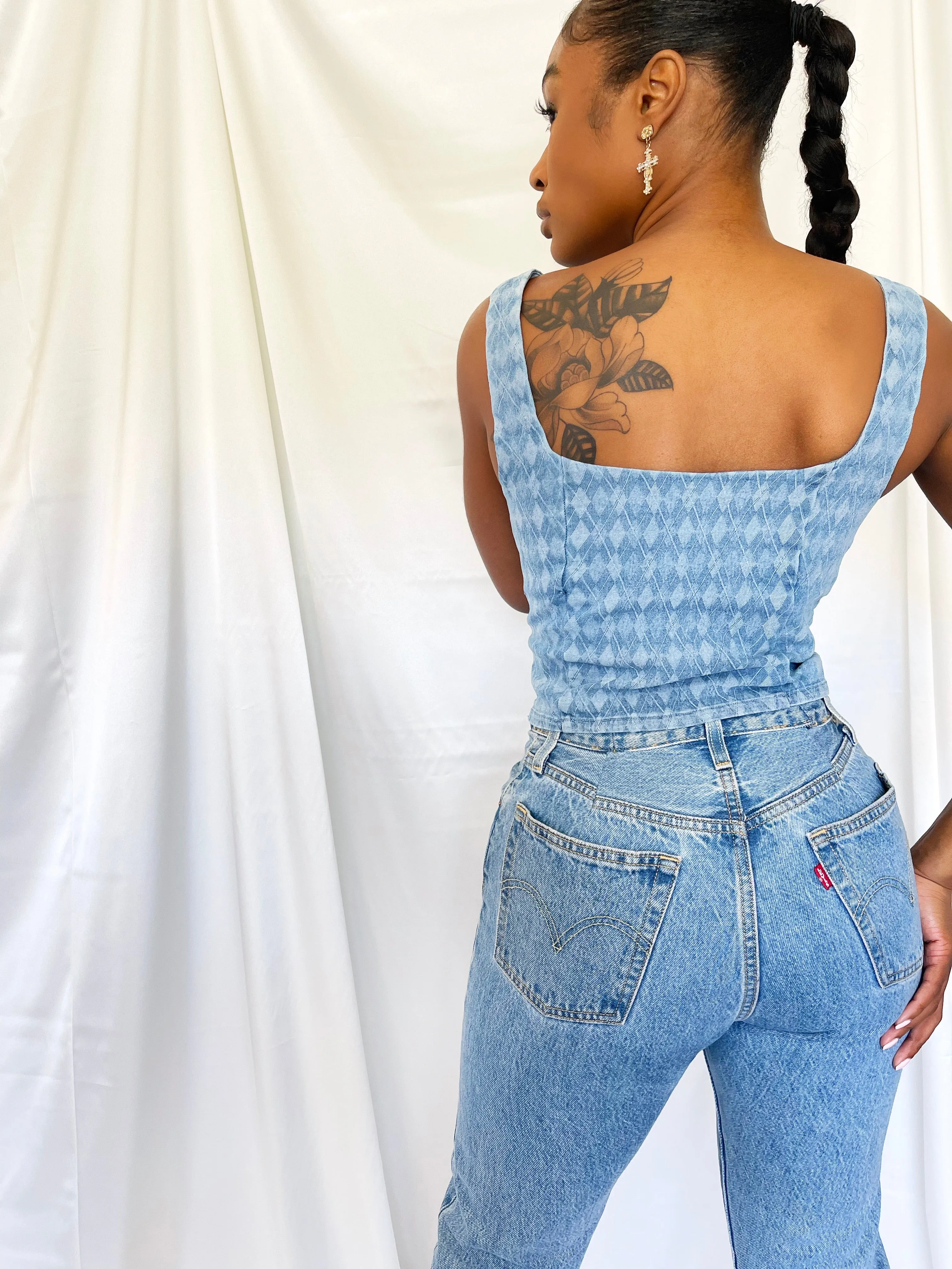 Stretch Denim Corset