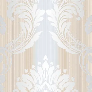 Taupe Grey Sandra Damask CS35607 Wallpaper