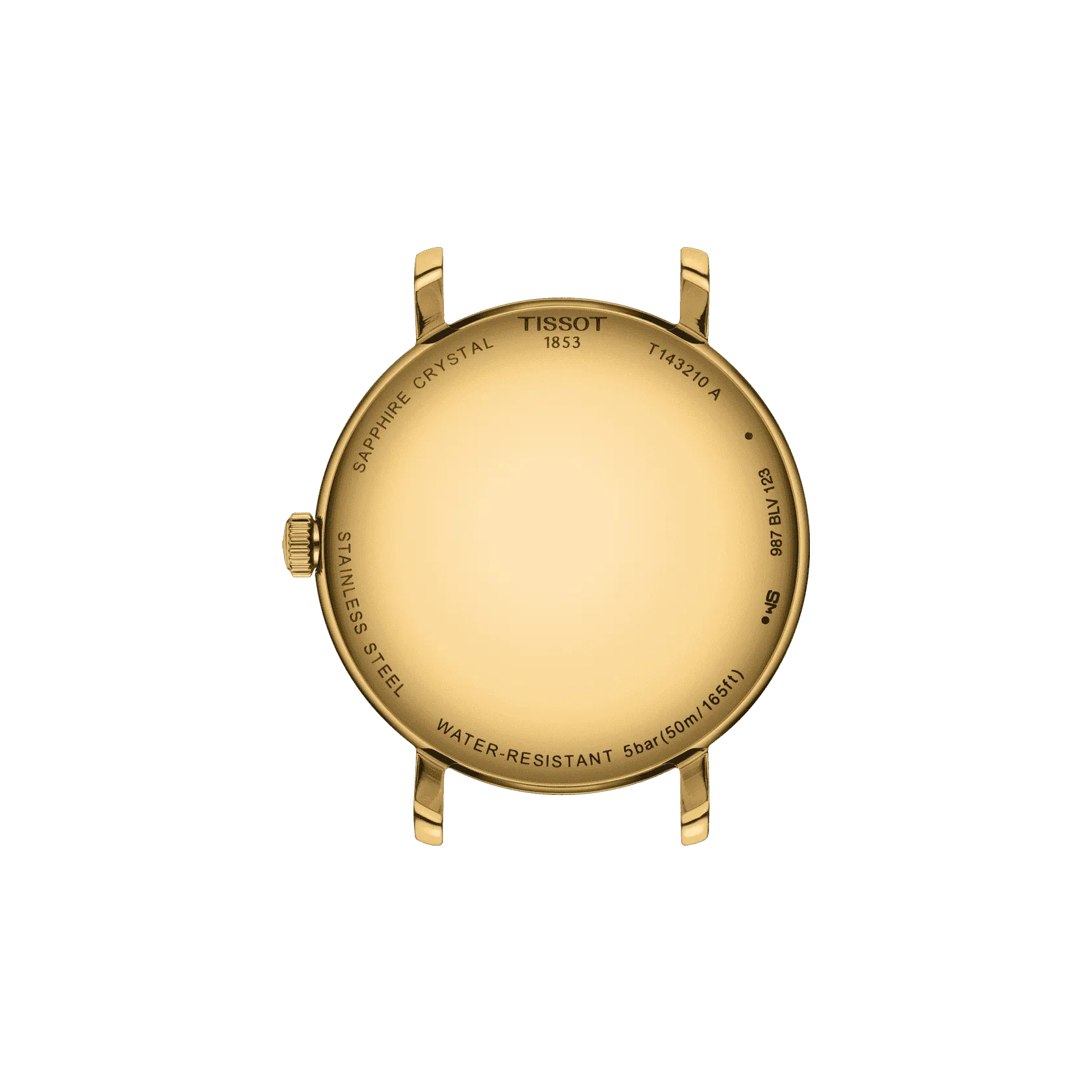 Tissot Watch Everyrytime Small 30mm Champagne Quartz Steel Finish Pvd Gold Gold T143.210.33.021.00