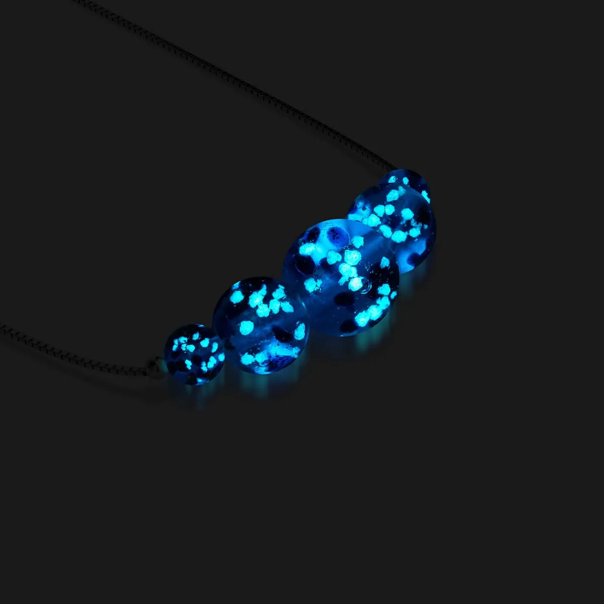 Topaz Flame | .925 Sterling Silver | Firefly Glass Infinity Clasp Necklace