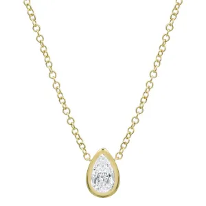 TOPAZ PEAR-SHAPED NECKLACE