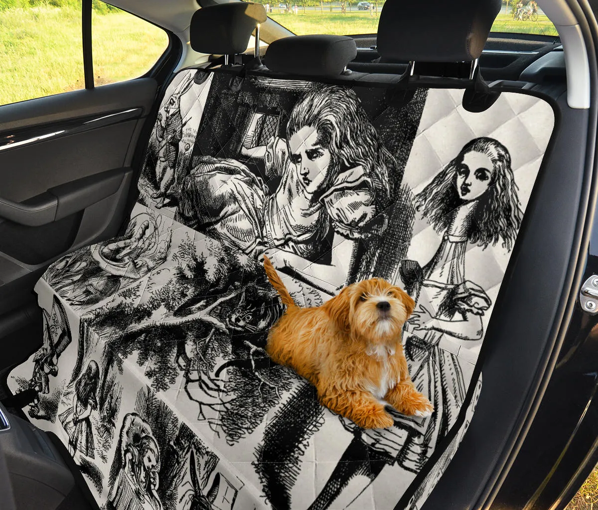 Vintage Alice Dark Pet Seat Cover for Car
