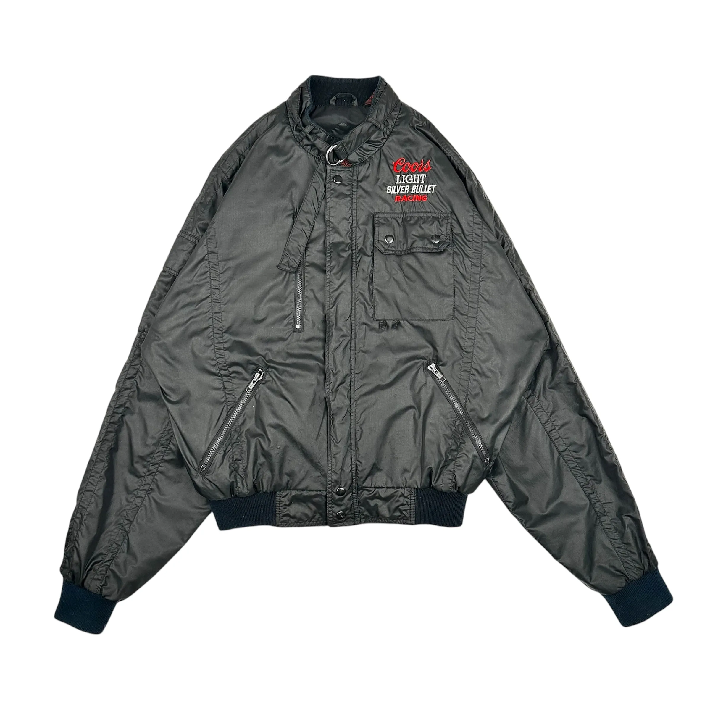 Vintage Coors Light Silver Bullet Racing Jacket - L
