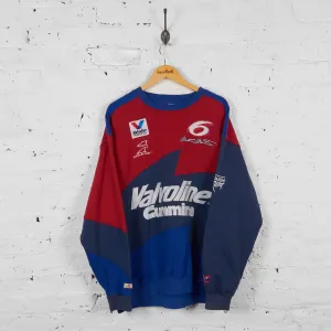 Vintage Roush Racing NASCAR Sweatshirt - Red/Blue - XL