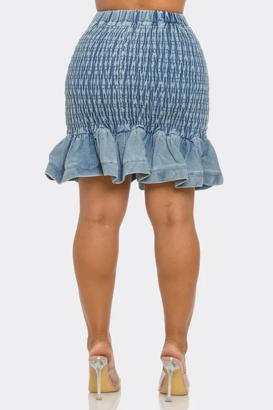 Which Way Gather Stretch Top/Skirt