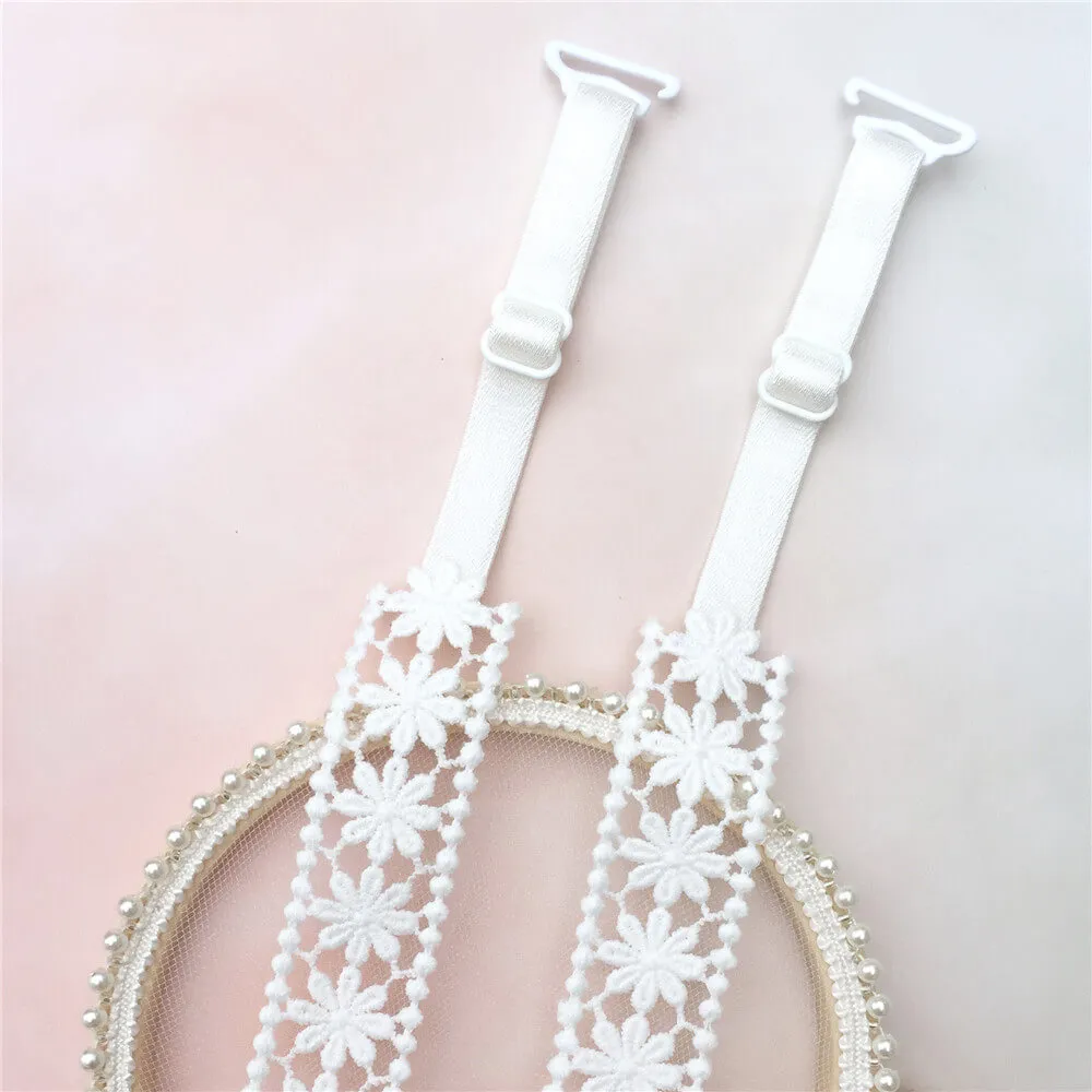 White Flower Bra Strap