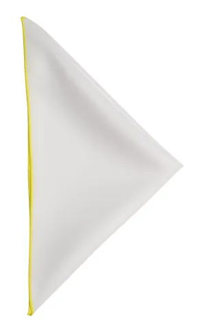 White pocket square - 102 Yellow