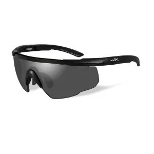 Wiley X Saber Advanced Eyeshield Smoke Grey Lens Matte Black Frame
