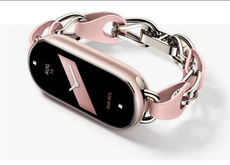 Xiaomi Mi Band Fashion Hollow Bracelet Pink Gold Strap