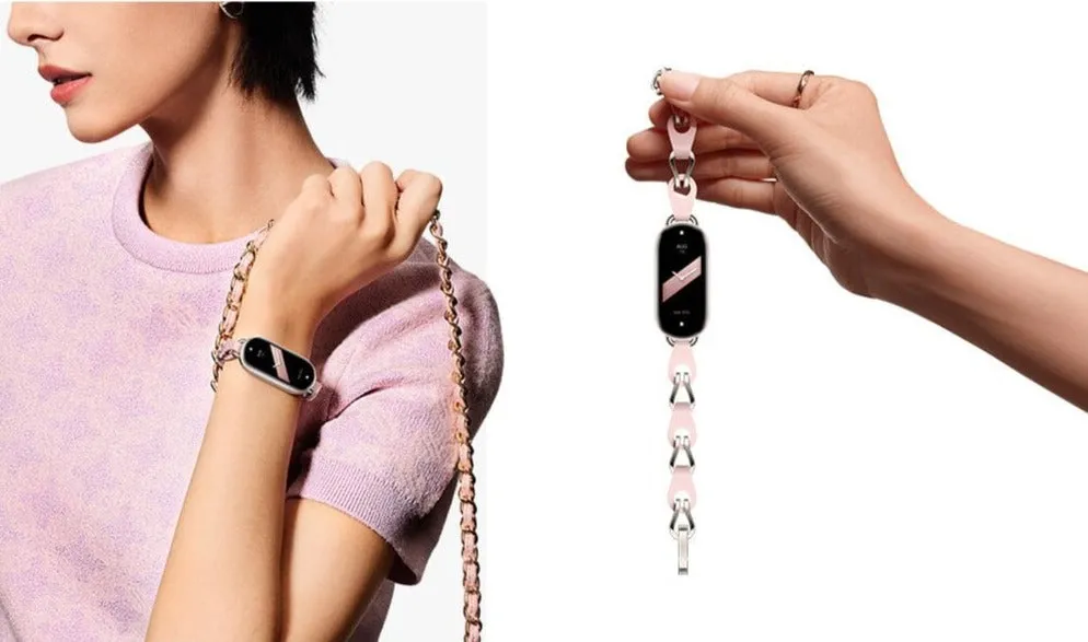 Xiaomi Mi Band Fashion Hollow Bracelet Pink Gold Strap